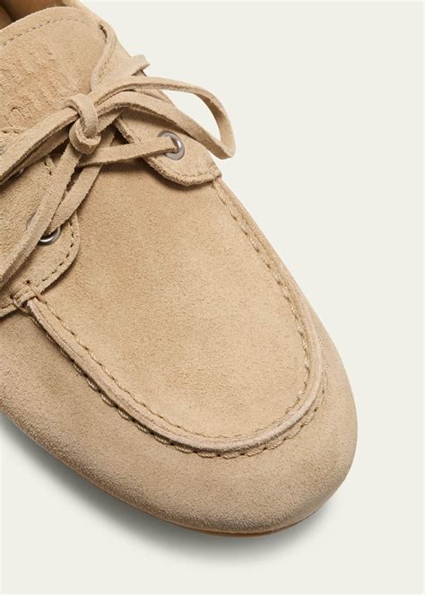moccasins miu miu